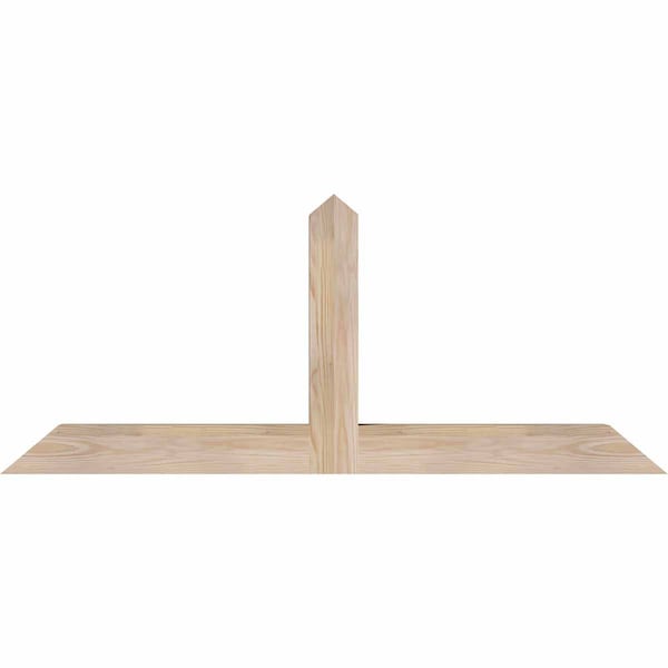 Ekena Millwork Portland Smooth Timber Gable Bracket, Douglas Fir, 48"W x 20"H x 3 1/2"D x 3 1/2"F, 10/12 Pitch GBW048X20X0404POR00SDF - main